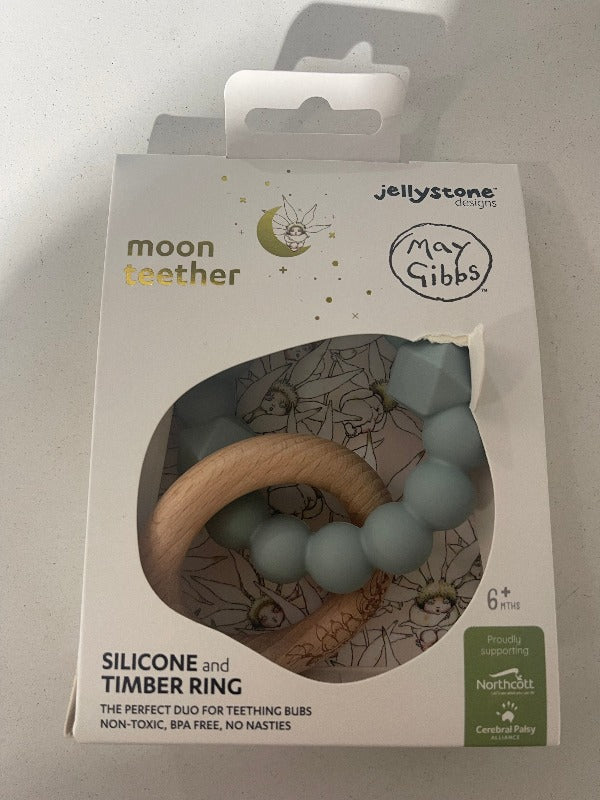 SECONDS - May Gibbs X Jellystone Designs - Moon Teether (Sage)