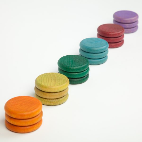 Grapat Coloured Coins set of 18 in 6 additional Colours - Grapat - The Creative Toy Shop