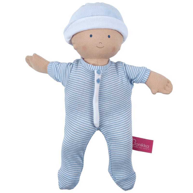 Bonikka - Blue Cherub Soft Baby Doll