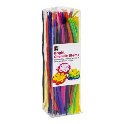 Bright chenille Stems (Pack of 200)