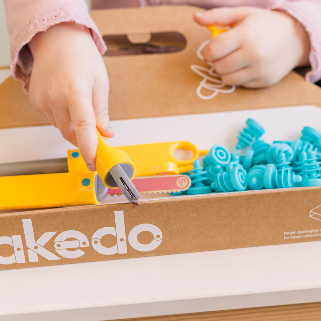 Close up of Makedo tools in discover kit