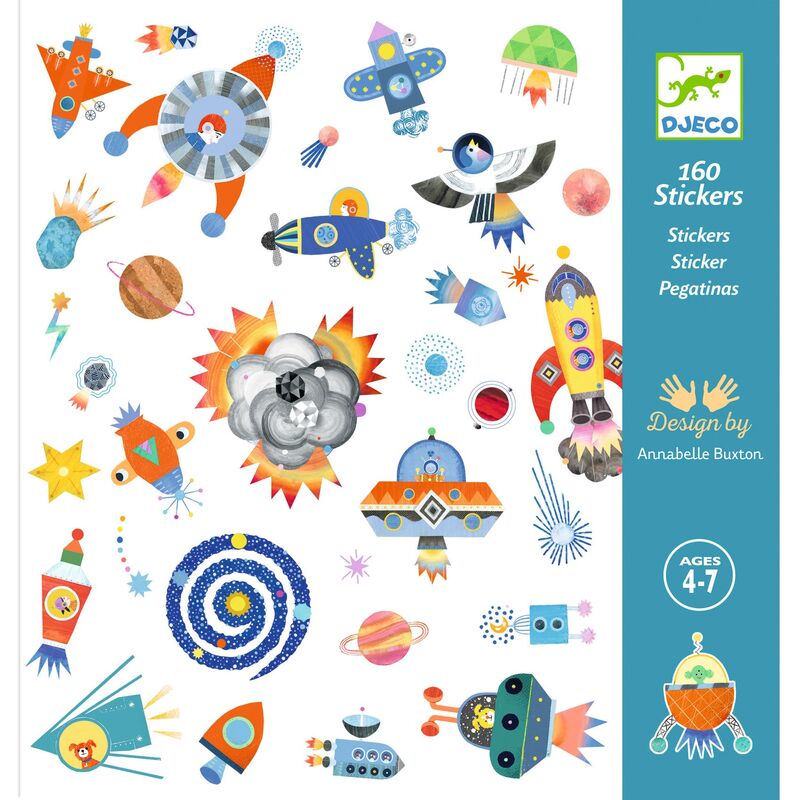 Djeco - Themed Stickers 160pk (Individual)