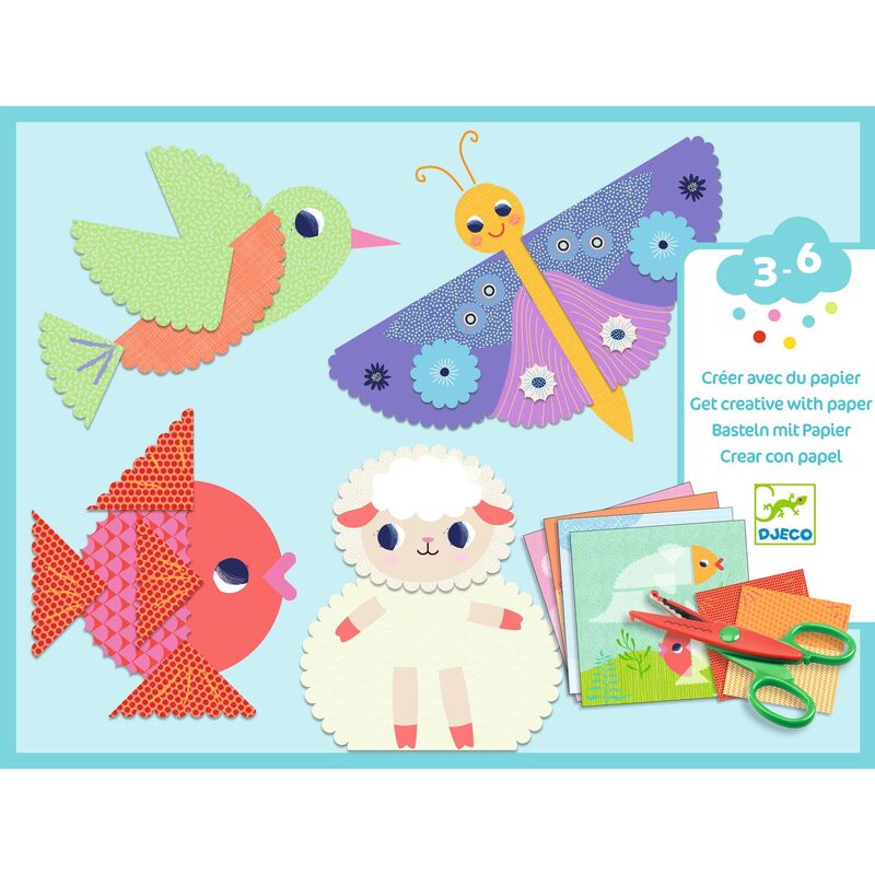Djeco - Crinkle Cutting Collage Set