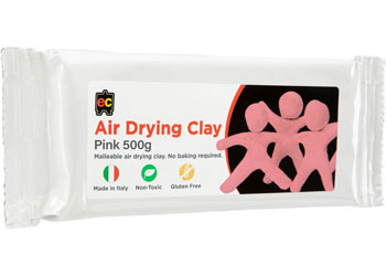 Educational Colours - Air Drying Clay  - Pink 500gm