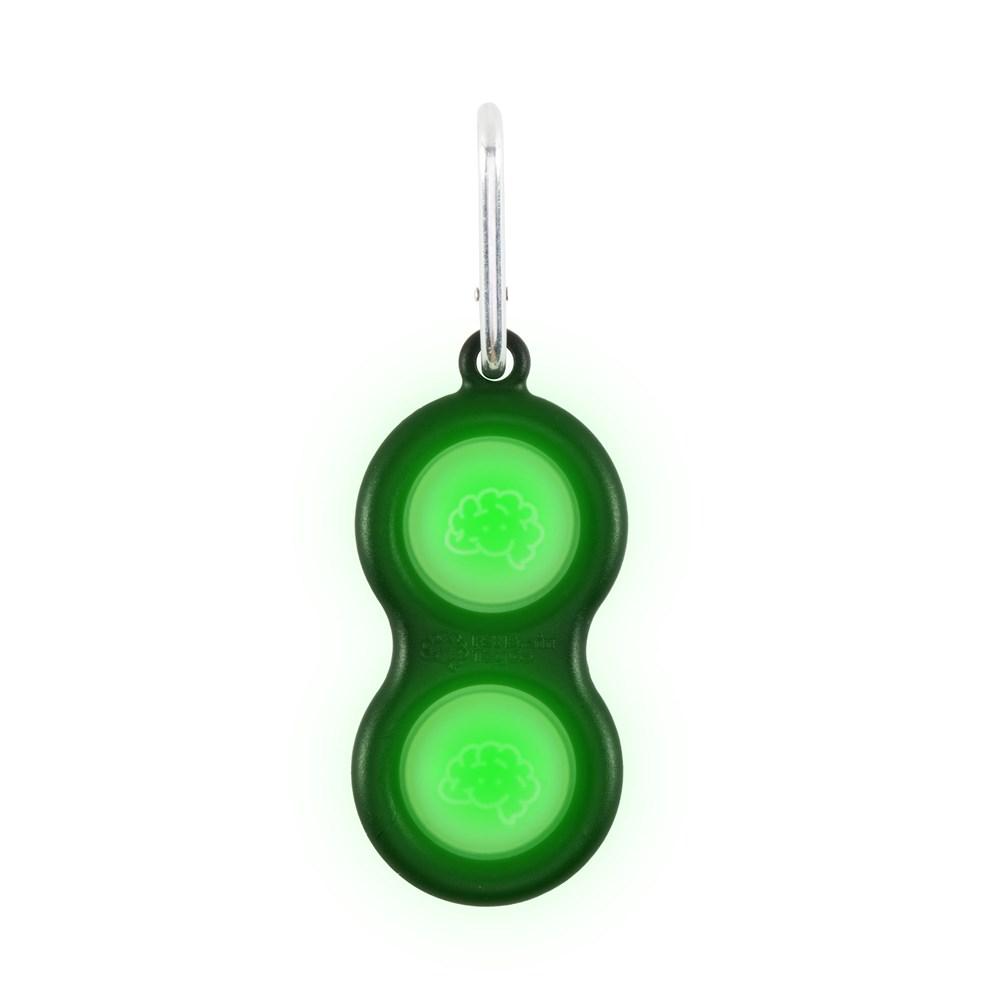 Fat Brain Toys - Simpl Dimpl - Glow in the Dark (Fidget Keychain)