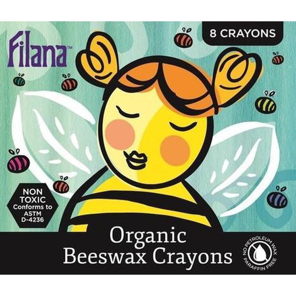 Filana 8 Stick Organic Crayons with Black & Brown - Filana - The Creative Toy Shop