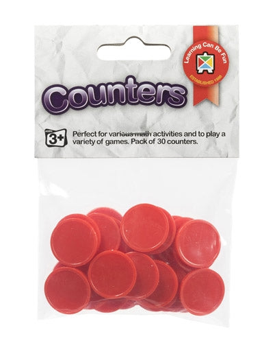 Learning Can Be Fun - Red Counters 20mm (30pk)