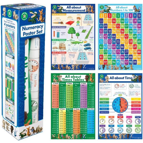 Learning can be fun - 4 poster set on numeracy 