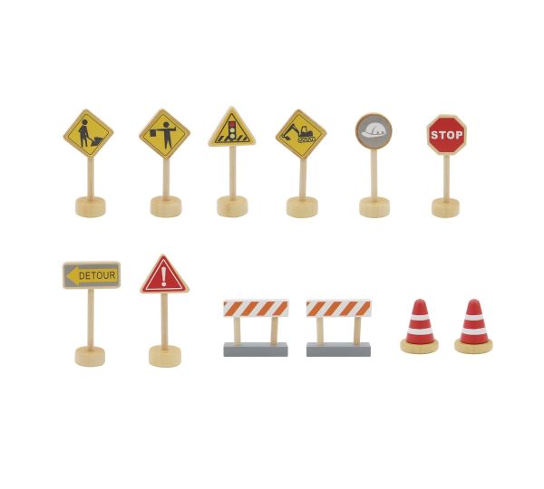 Toyslink - Wooden Construction Sign Set