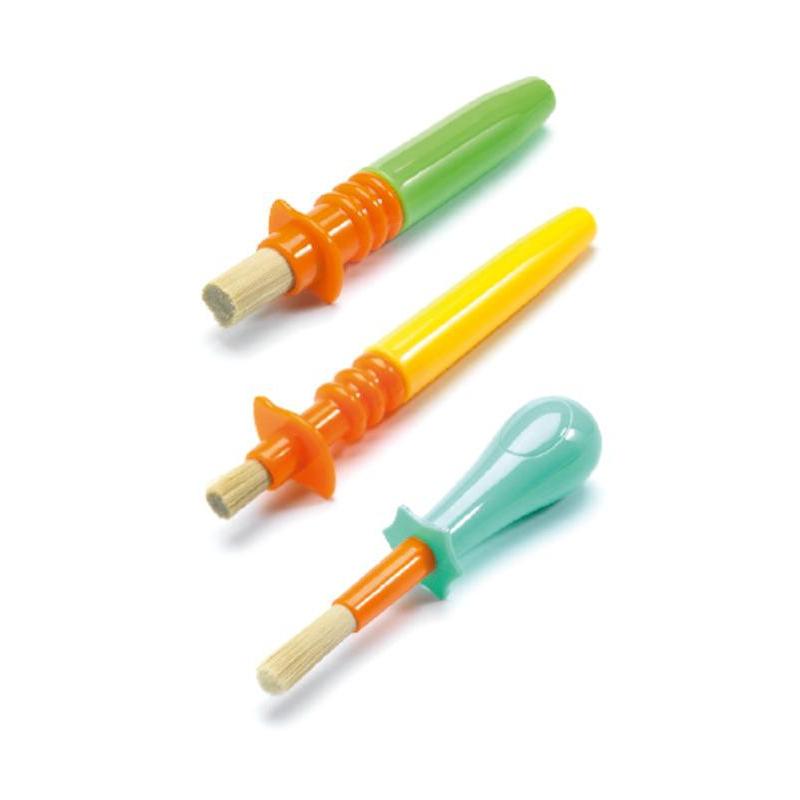 Djeco 3 Ingenious Paintbrushes - DJECO - The Creative Toy Shop