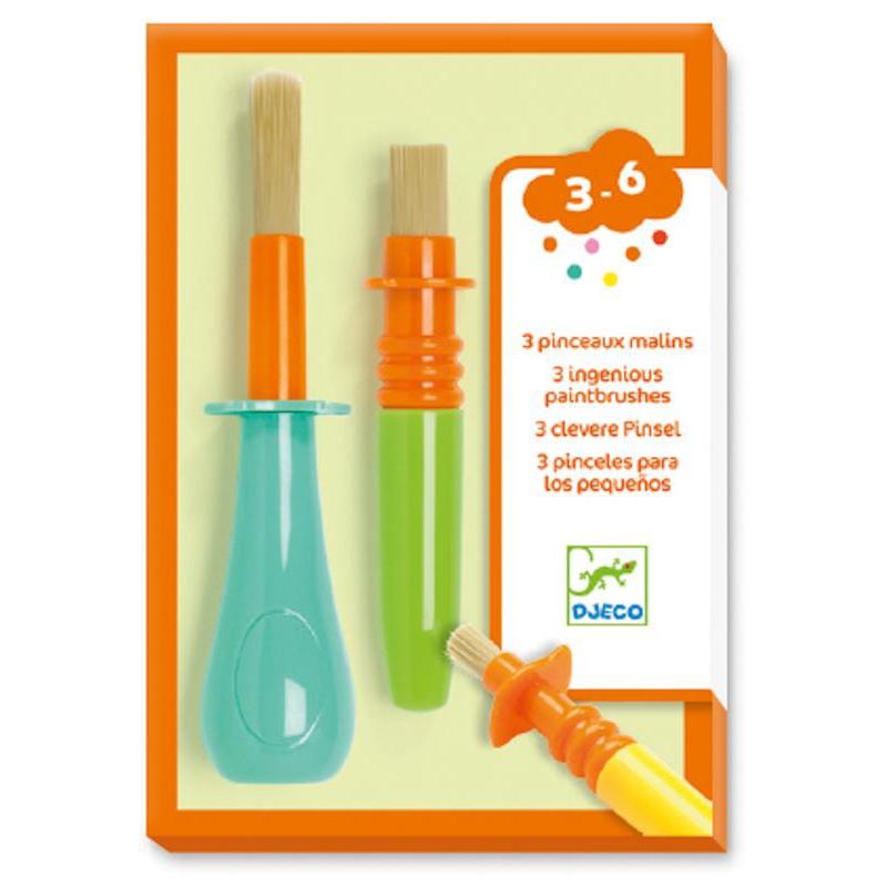 Djeco 3 Ingenious Paintbrushes - DJECO - The Creative Toy Shop