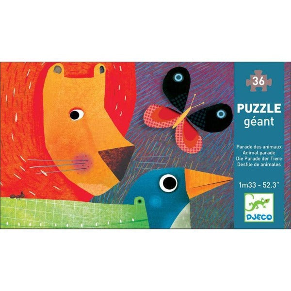 Djeco Animal Parade 36pc Giant Puzzle - DJECO - The Creative Toy Shop