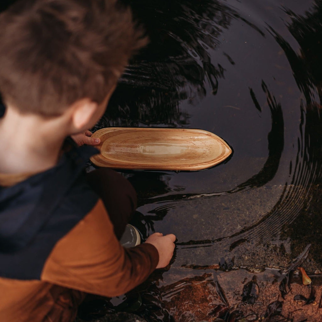 Explore Nook - Wooden Toy Boat Canoe - Explore Nook - The Creative Toy Shop