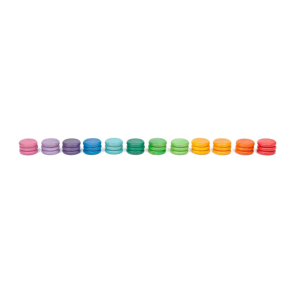 Grapat Coloured Coins set of 36 in 12 Colours - Grapat - The Creative Toy Shop