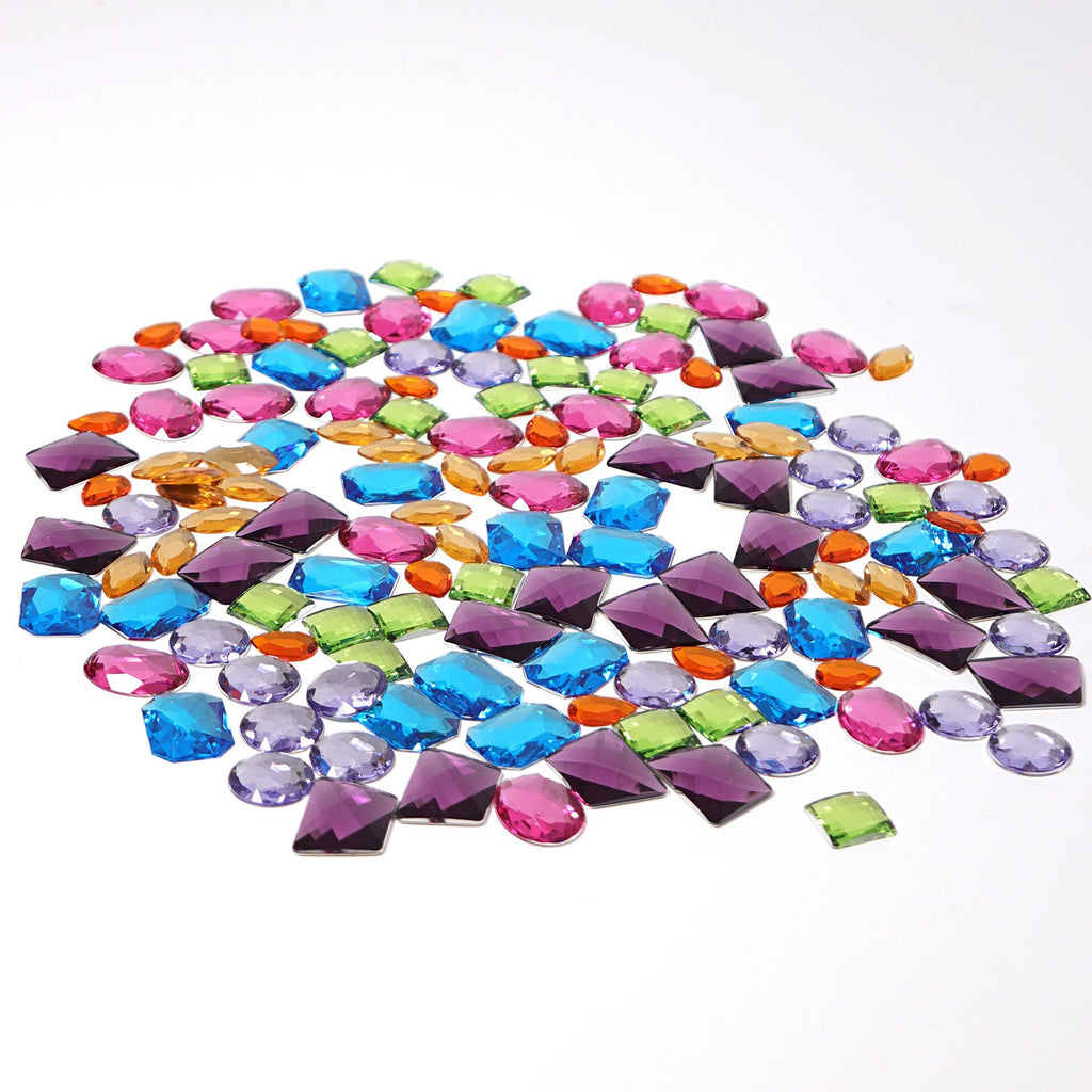 Grimm's Drawstring Set of Giant Acrylic Glitter Stones - Grimm's Spiel and Holz Design - The Creative Toy Shop