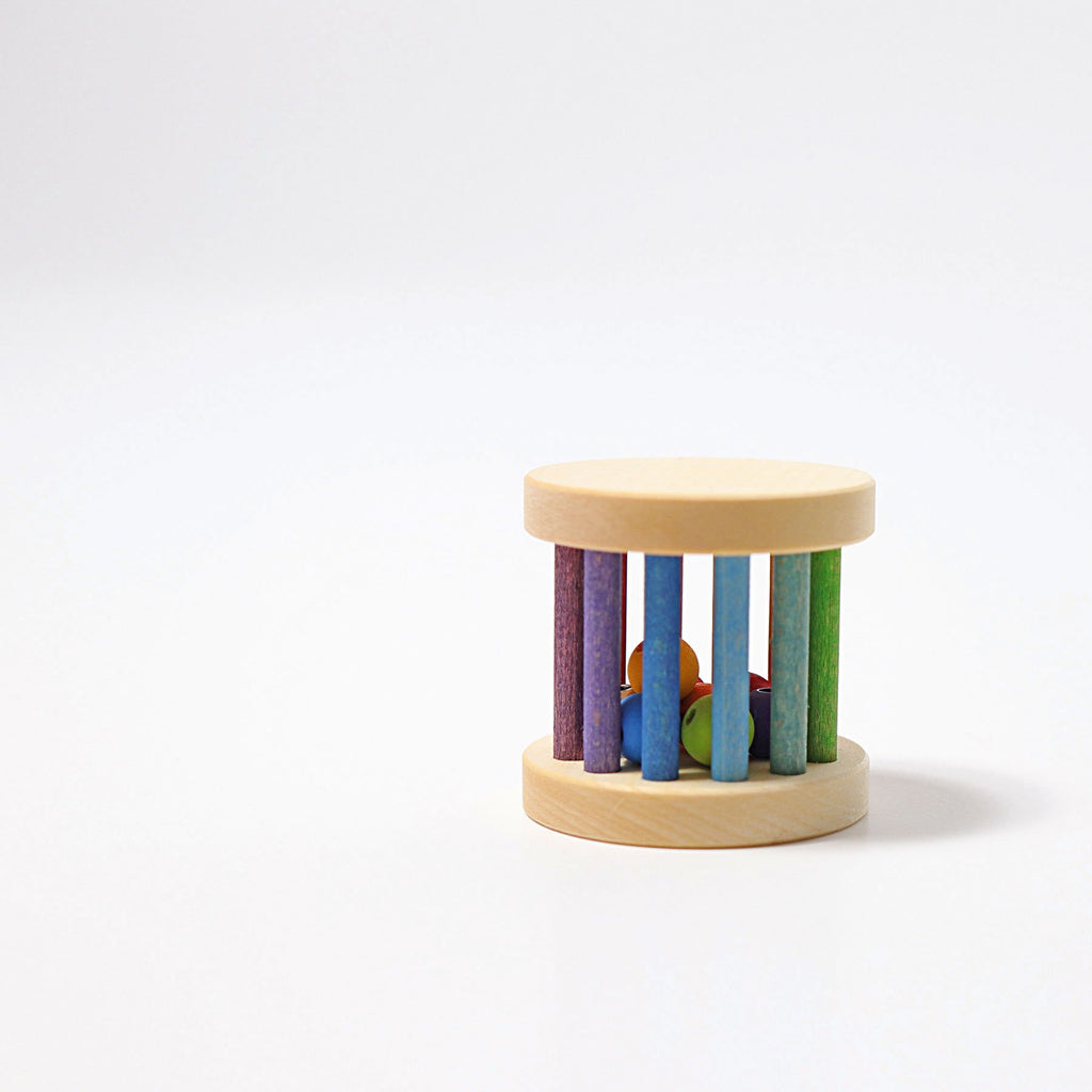 Grimm's Mini Rainbow Rolling Wheel - Grimm's Spiel and Holz Design - The Creative Toy Shop