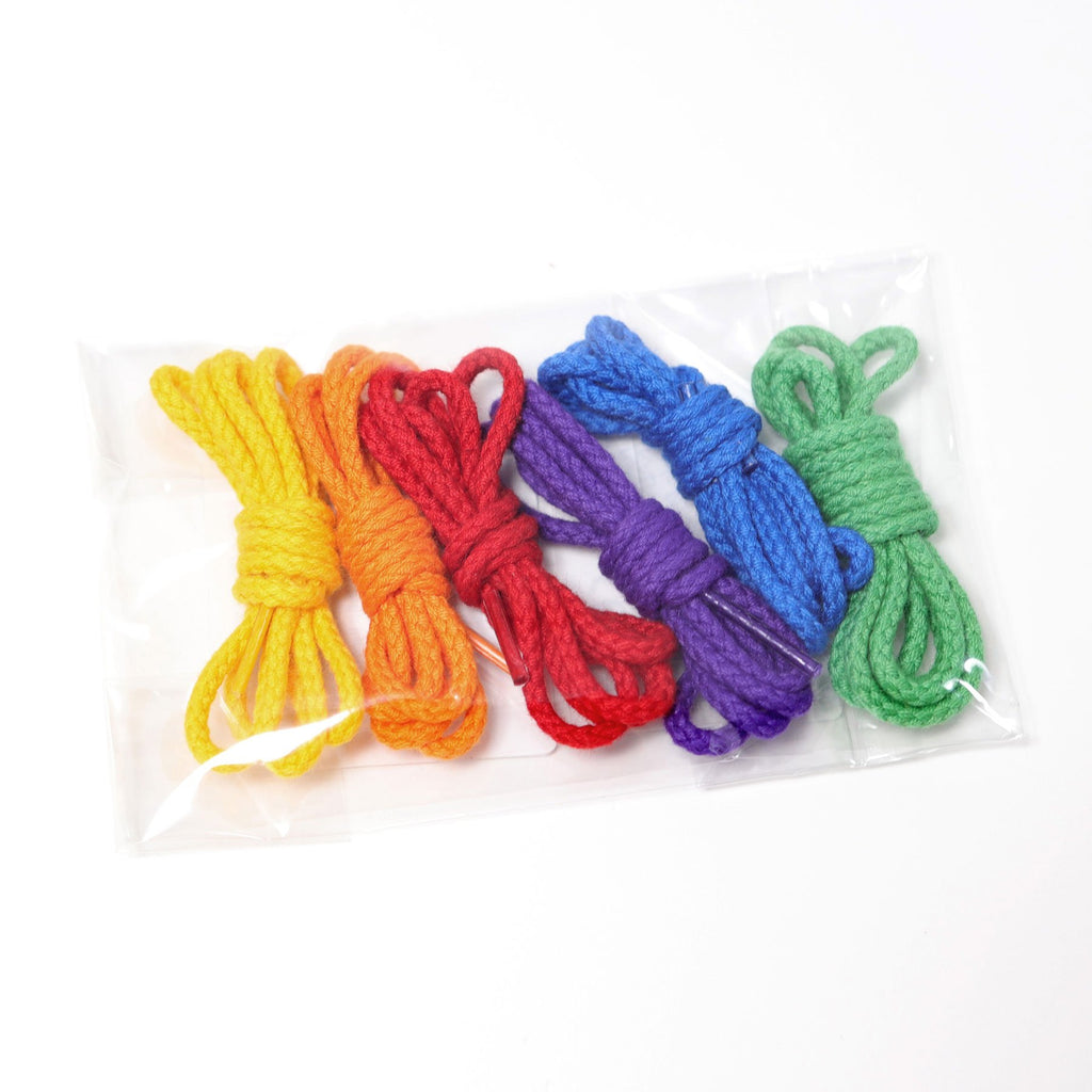 Grimm's Rainbow Threading Cords - Grimm's Spiel and Holz Design - The Creative Toy Shop