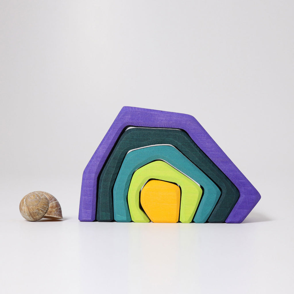 Grimm's Stacking Cave Medium - Grimm's Spiel and Holz Design - The Creative Toy Shop