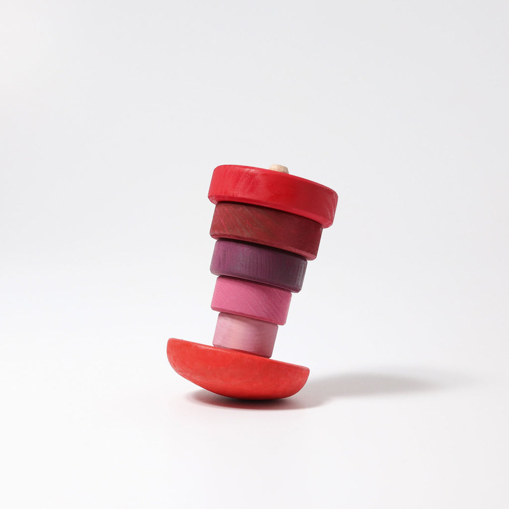 Grimm's Wobbly Conical Tower Pink - Grimm's Spiel and Holz Design - The Creative Toy Shop