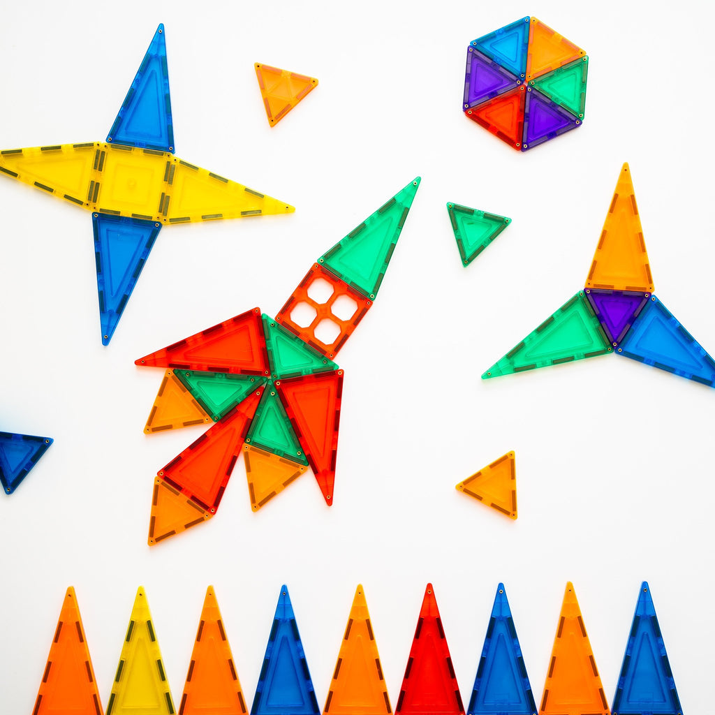 Learn & Grow Magnetic Tiles - 64 piece set - Learn & Grow - The Creative Toy Shop