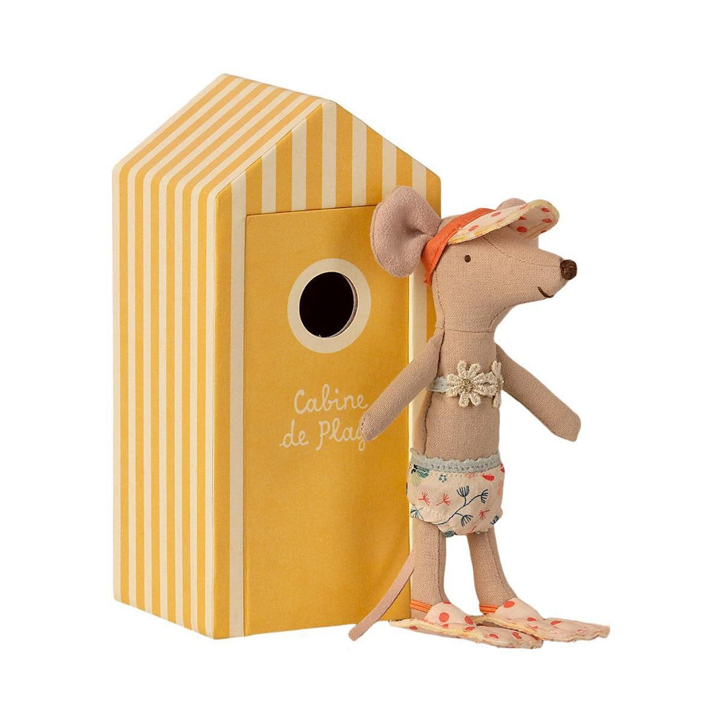 Maileg - Beach Mouse Big Sister in Cabin-Maileg-The Creative Toy Shop