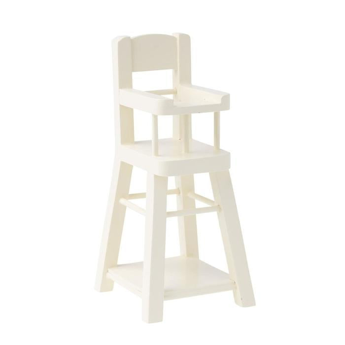 Maileg - White High Chair - Micro-Maileg-The Creative Toy Shop