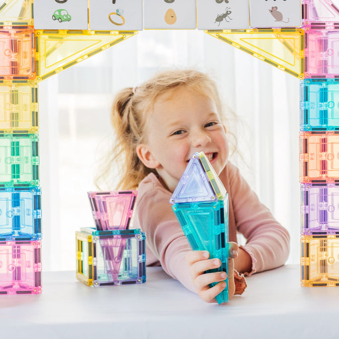 Learn & Grow Toys -  Pastel Builders Pack (112 Piece)