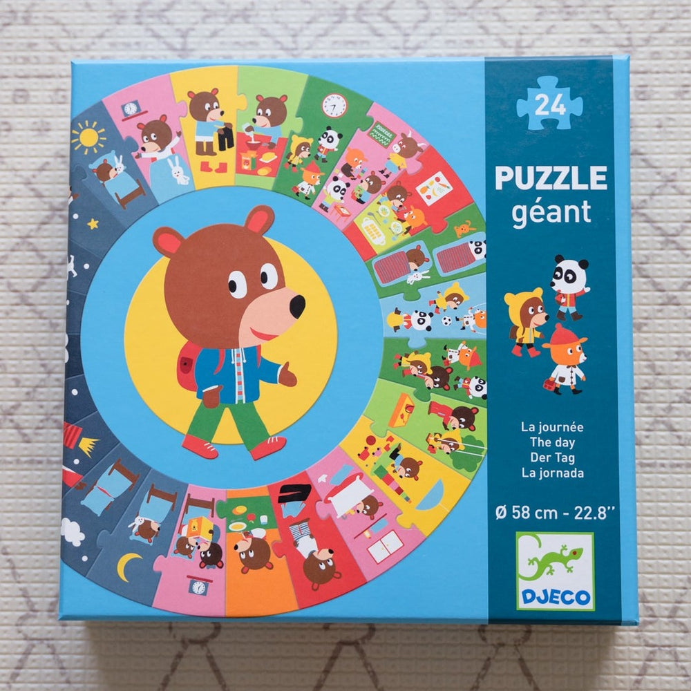 Djeco The Day 24pc Giant Circle Puzzle