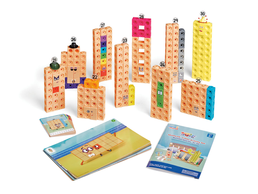 NUMBERBLOCKS MathLink Cubes 21 30 Activity Set Numberblocks Toys Numberblocks mathlink cubes 21 30 activity set numberblocks toys