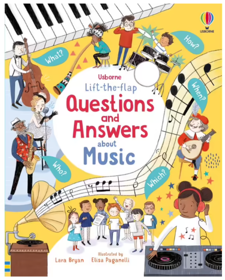 Book -  Questions and Answers about Music - Lift the Flap (Board book)