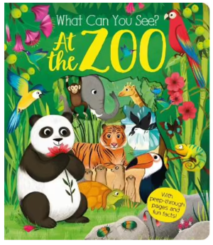 Book - What Can You See? Peep-Through Series (Board Book)