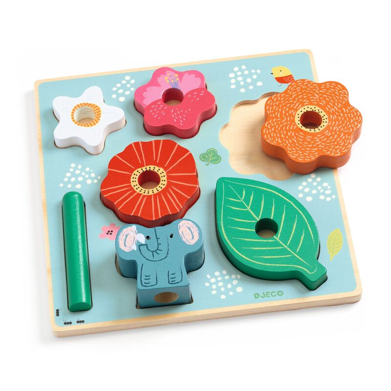 Djeco Piece Happy Puzz Stack Wooden Puzzle – The Creative