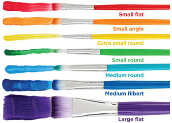 Educational Colours - Rainbow Brush Set