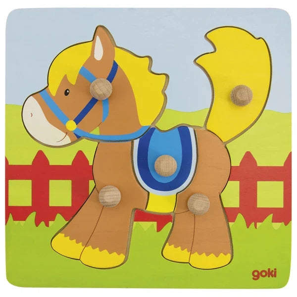 Goki - Lift-Out Puzzle Horse