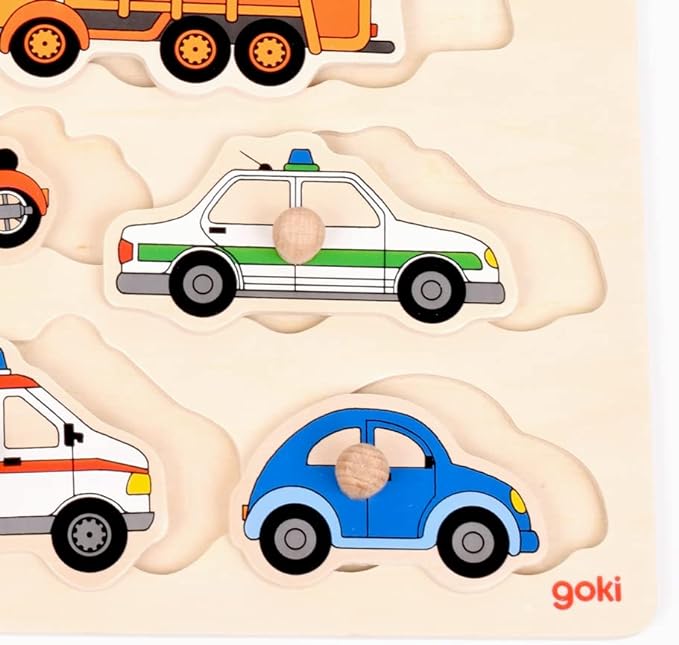 Goki - Transport Wooden Puzzle