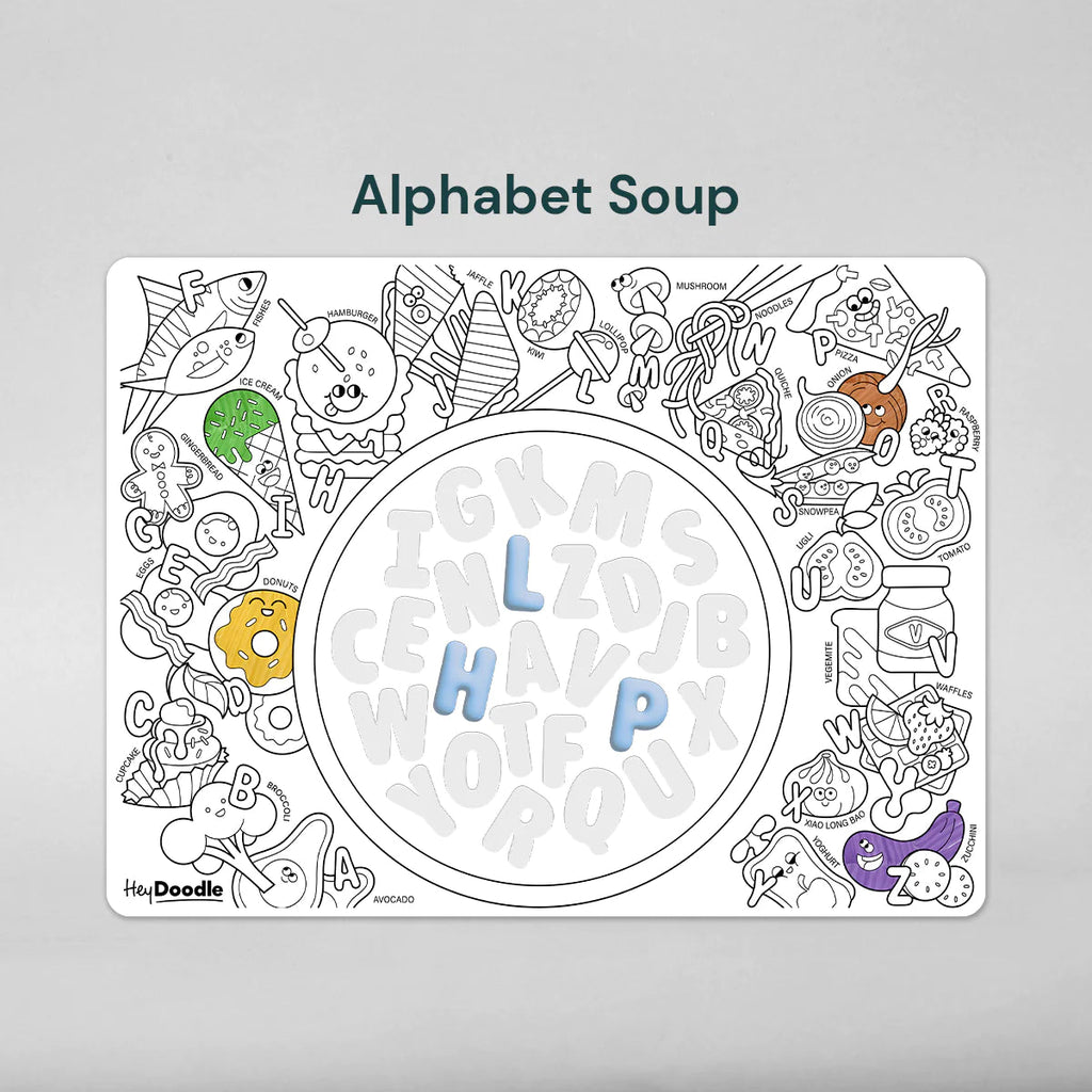 Hey Doodle Sensory Mat - Alphabet Soup