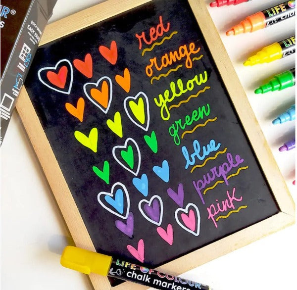Life of Colour - Liquid Chalk Markers - Classic Colours (Set of 12)