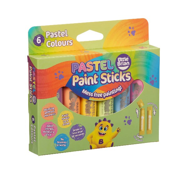 Little Brian - Pastel Paint Sticks - (6 Pack)