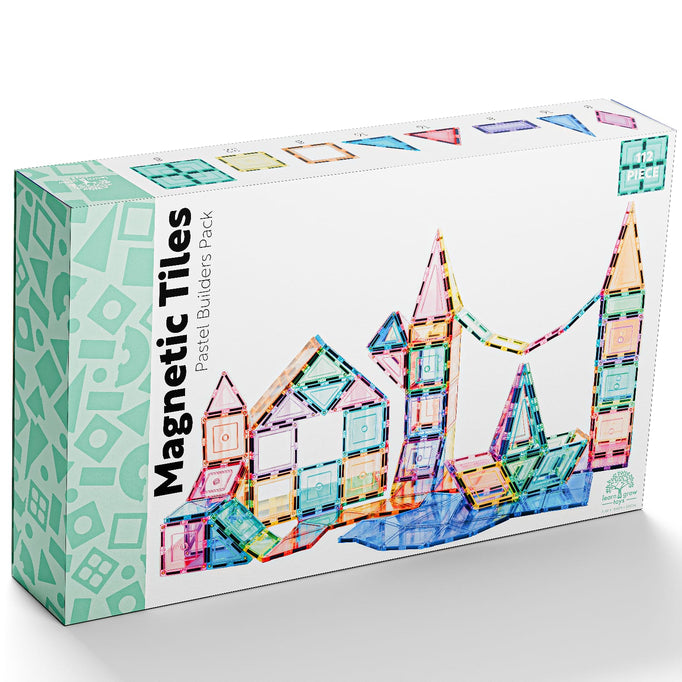 Learn & Grow Toys -  Pastel Builders Pack (112 Piece)