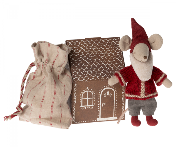 Maileg -  Santa Mouse with House