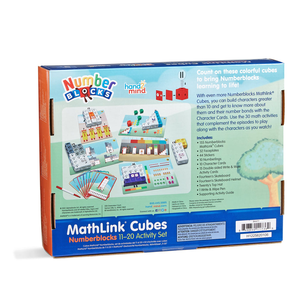 Numberblocks toys - learn maths and numbers 11-20 with MathLink Cubes