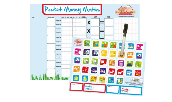 SECONDS - Monkey & Chops - Magnetic Pocket Money Maths