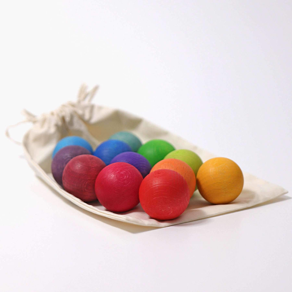 SECONDS - Small Rainbow Wooden Balls