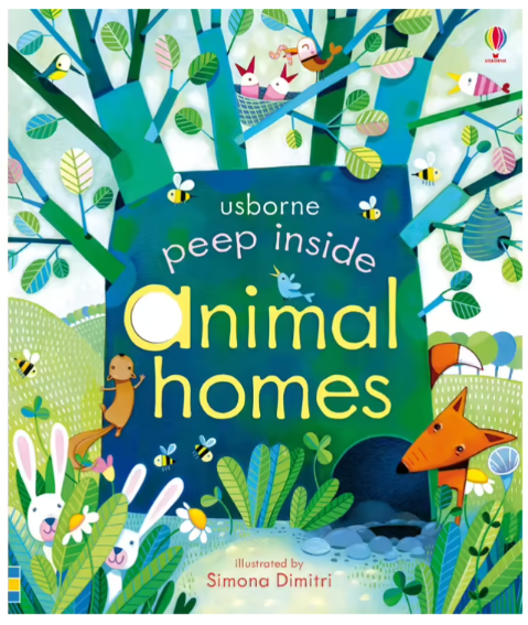 Book - Peep Inside Animal Homes (Board Book)