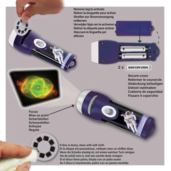 Brainstorm Toys - Torch and Projector - Space