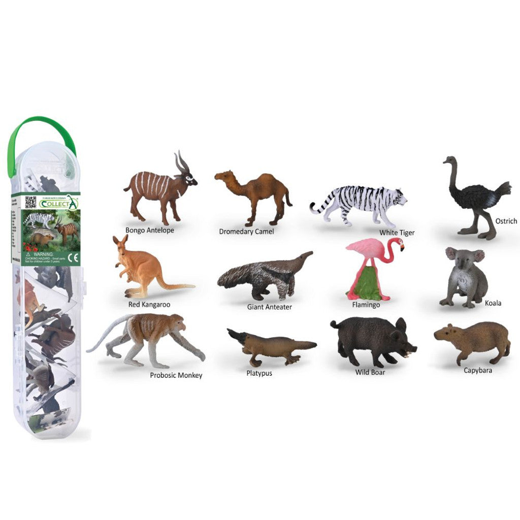 CollectA Mini Figures - Wild Animals Set 3 (12 Pc)