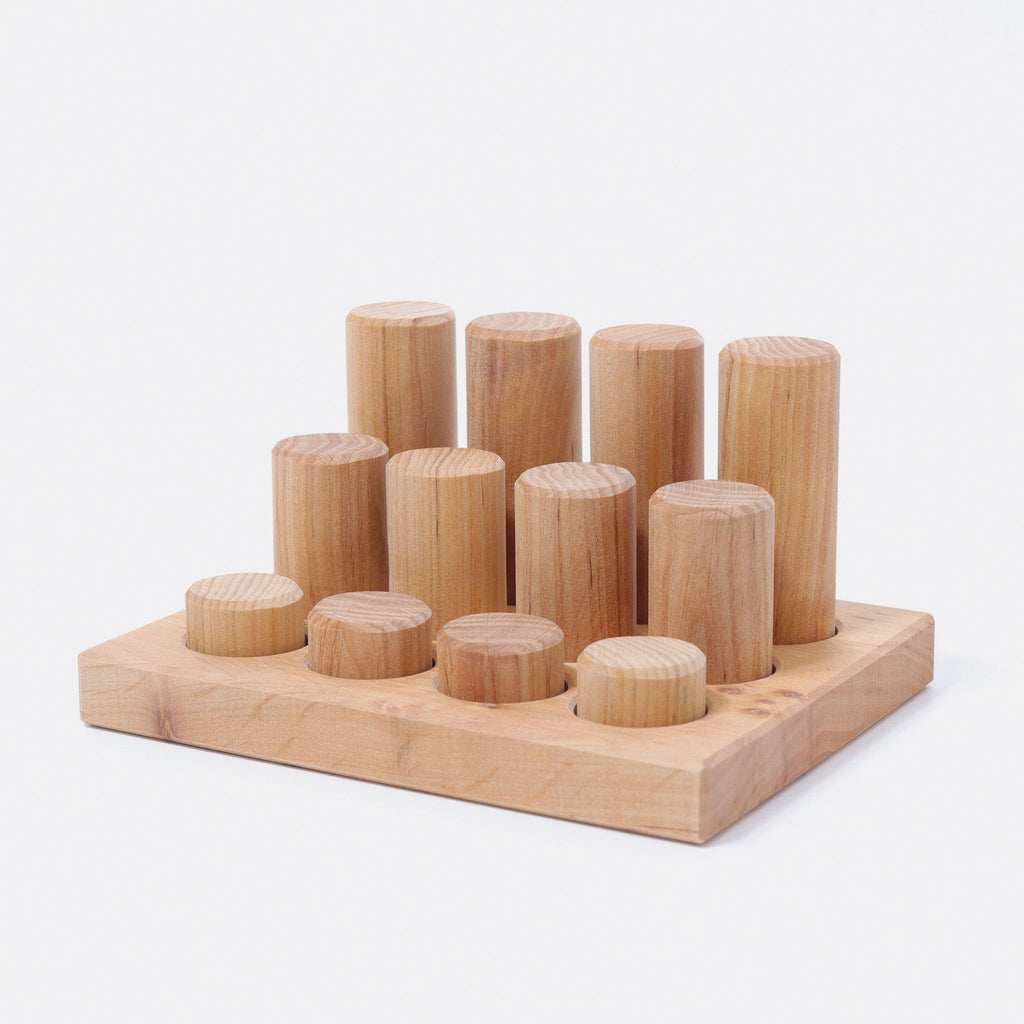 SECONDS - Grimm's - Stacking Game SMALL Rollers - Natural