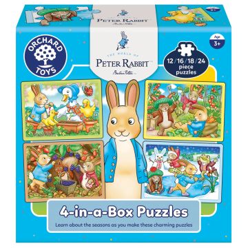Orchard Toys - Peter Rabbit - 4-in-a-Box Puzzles