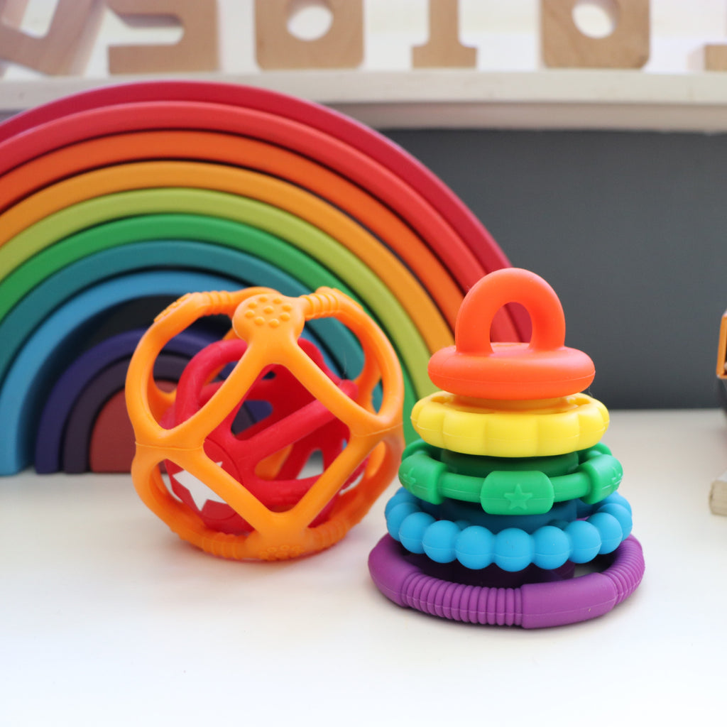 Jellystone - Rainbow Stacker & Teether Toy