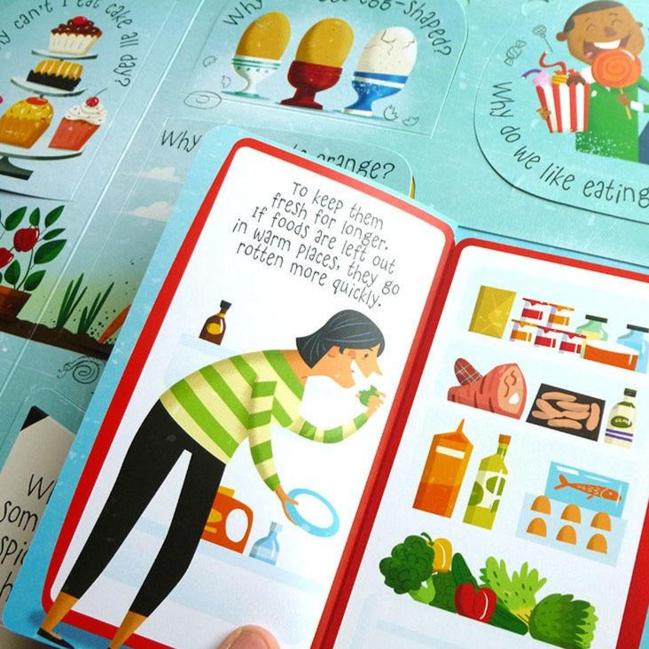 Book - Lift-the-flap Questions and Answers about Food - Harper - The Creative Toy Shop